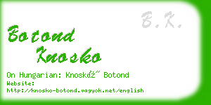 botond knosko business card